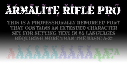 Armalite Rifle Pro Font Poster 4