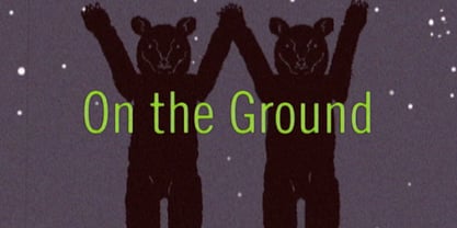 On The Ground Font Poster 1