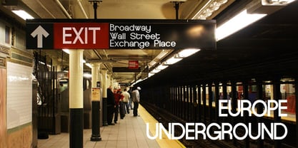 Europe Underground Font Poster 1