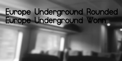 Europe Underground Font Poster 6