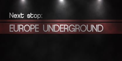 Europe Underground Font Poster 4