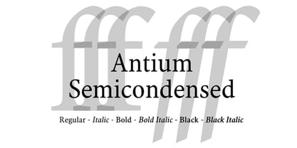 Antium Font Poster 2