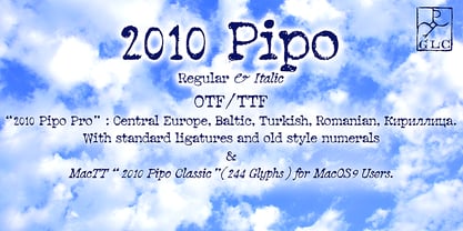 2010 Pipo Font Poster 1