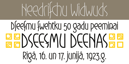 Gaisma Font Poster 3