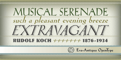 Eva Antiqua SG Font Poster 2