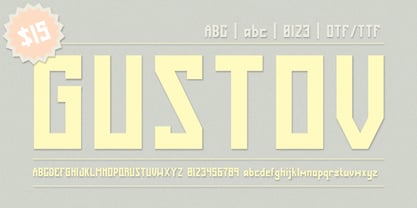 Gustov Font Poster 1