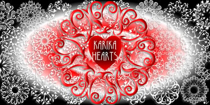 Karika Hearts Fuente Póster 3