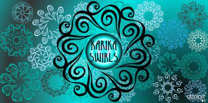 Karika Swirls Font Poster 1