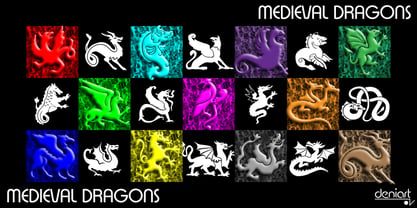Medieval Dragons Font Poster 2