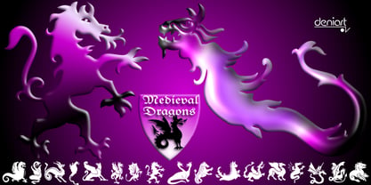 Medieval Dragons Font Poster 1
