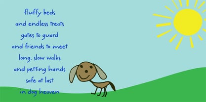 Dog Heaven Font Poster 2