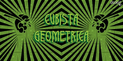 Cubista Geometrica Font Poster 6