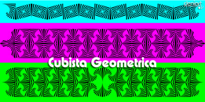 Cubista Geometrica Font Poster 5