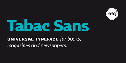 Tabac Sans Font Poster 1