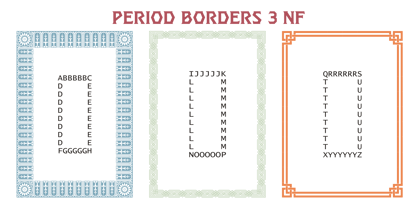Period Borders NF Font Poster 3