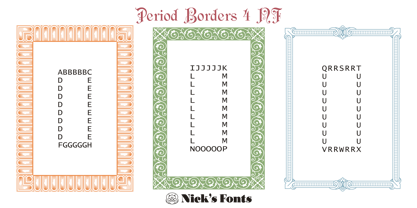 Period Borders NF Font Poster 4