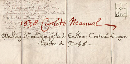 1638 Civilite Manual Font Poster 1