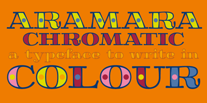 Aramara Chromatic Font Poster 4