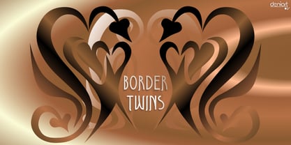 Border Twins Font Poster 1