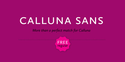 Calluna Sans Police Poster 1