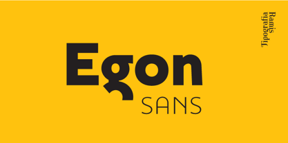 Egon Sans Police Poster 1