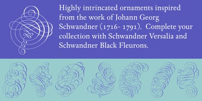 Schwandner Ornaments Font Poster 3