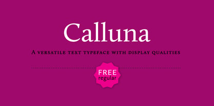 Calluna Font Poster 1