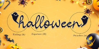 Halloween Script Font Poster 8