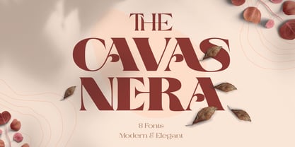 Cavas Nera Font Poster 1