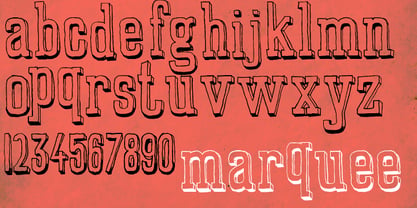 Marquee Font Poster 1