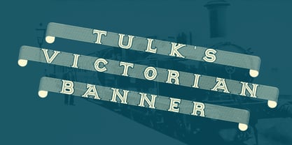 Tulk's Victorian Banner Font Poster 3