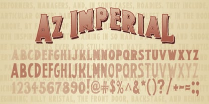 AZ Imperial Font Poster 1