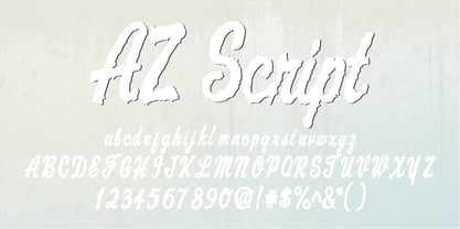 AZ Script Font Poster 1