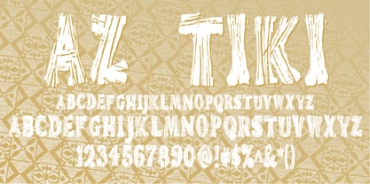 AZ Tiki Font Poster 1