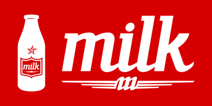 ABTS milk Font Poster 1