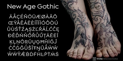 New Age Gothic Font Poster 3