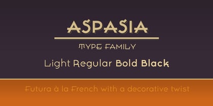 Aspasia Font Poster 1