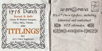 1756 Dutch Font Poster 1
