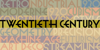 Twentieth Century Font Poster 2
