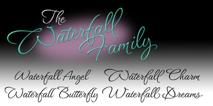 Waterfall Font Poster 11