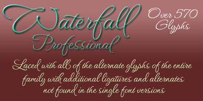 Waterfall Font Poster 9