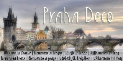 Praha Deco Font Poster 1