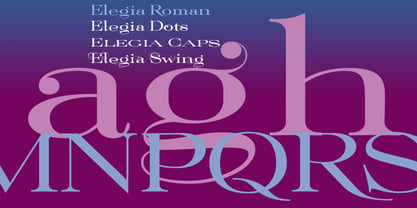 Elegia Font Poster 2