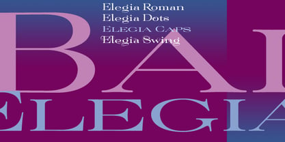 Elegia Font Poster 4