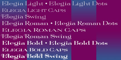 Elegia Font Poster 5