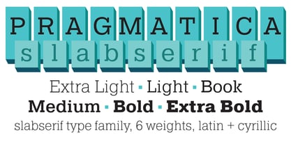 Pragmatica Slab Serif Font Poster 1