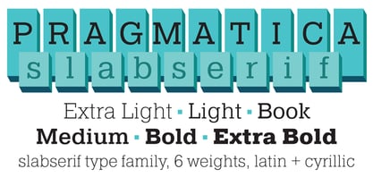 Pragmatica Slab Serif Fuente Póster 1