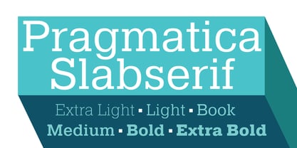 Pragmatica Slab Serif Fuente Póster 2