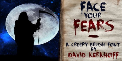 Face Your Fears Font Poster 1