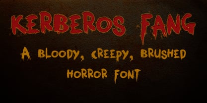 Kerberos Fang Font Poster 1